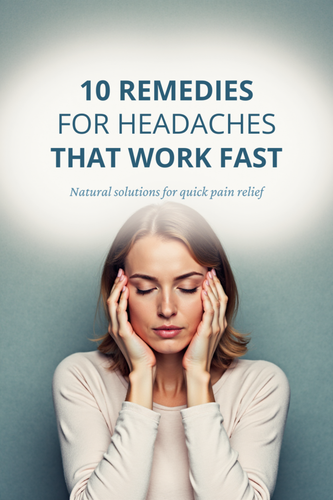 10 Remedies for Headaches That Work Fast