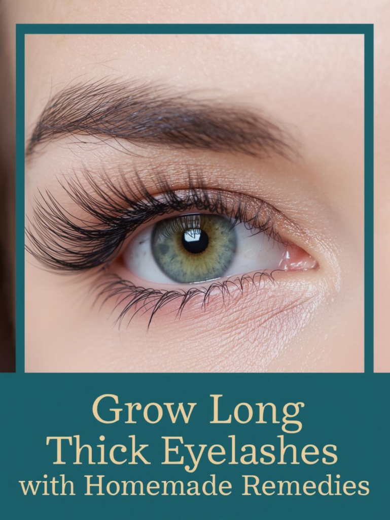 How to Grow Long, Thick Eyelashes with Homemade Remedies