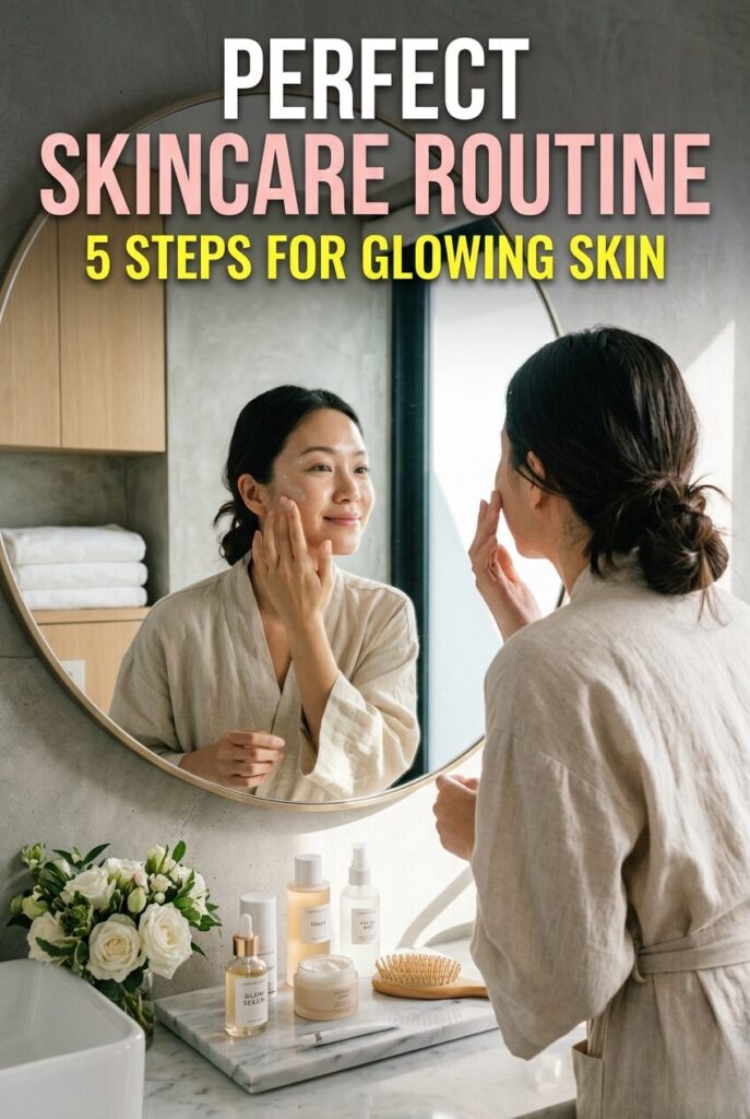The Perfect 5-Step Skincare Routine for Glowing Skin