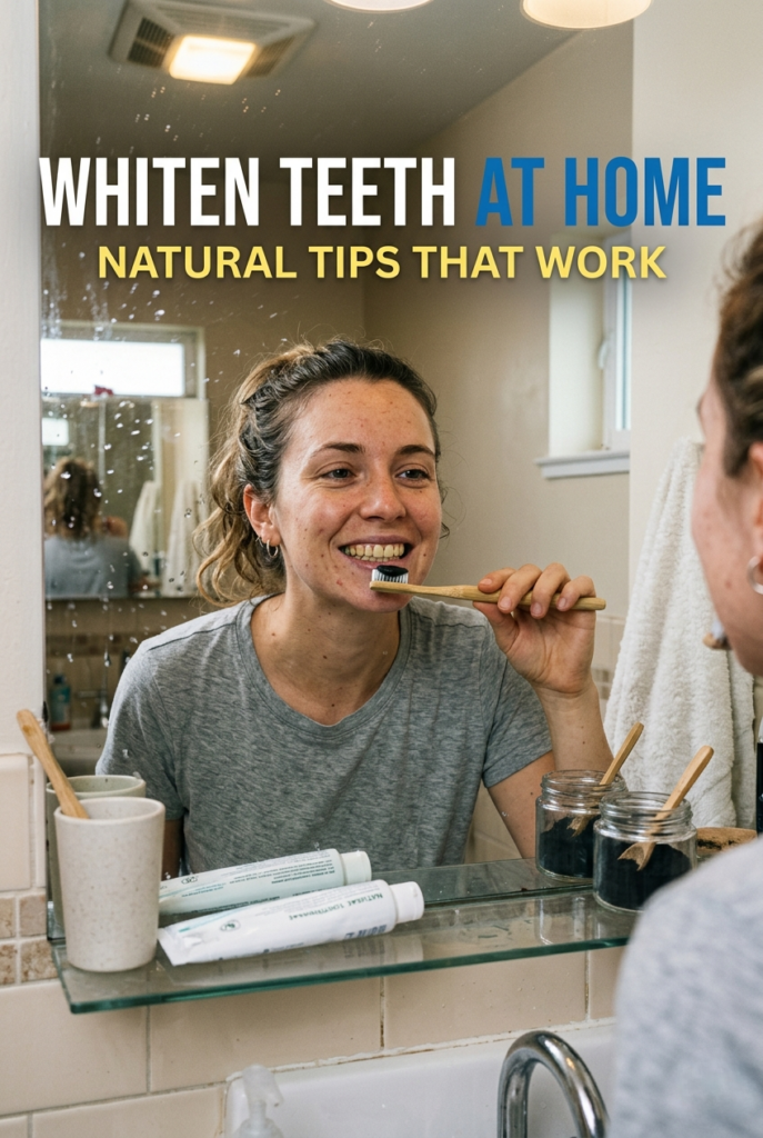 Teeth Whitening at Home | Natural White Teeth Tips