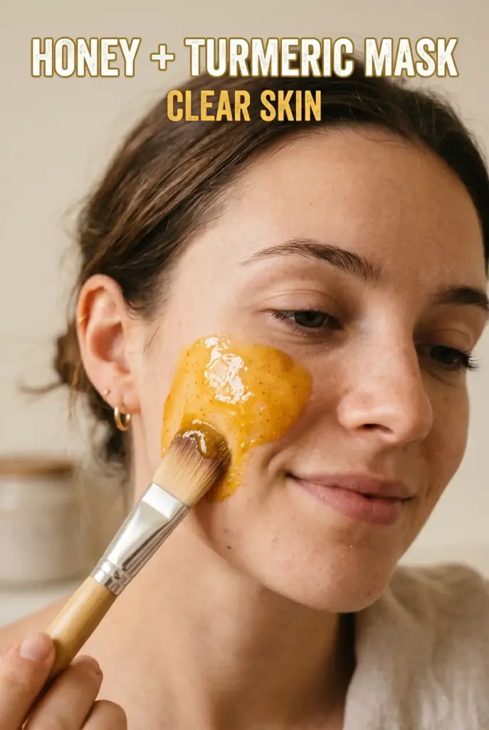 Honey and Turmeric Face Mask for Clear Skin