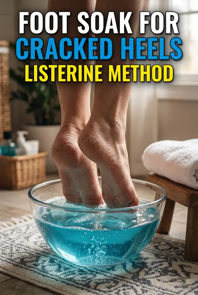Listerine Foot Soak for Cracked Heels