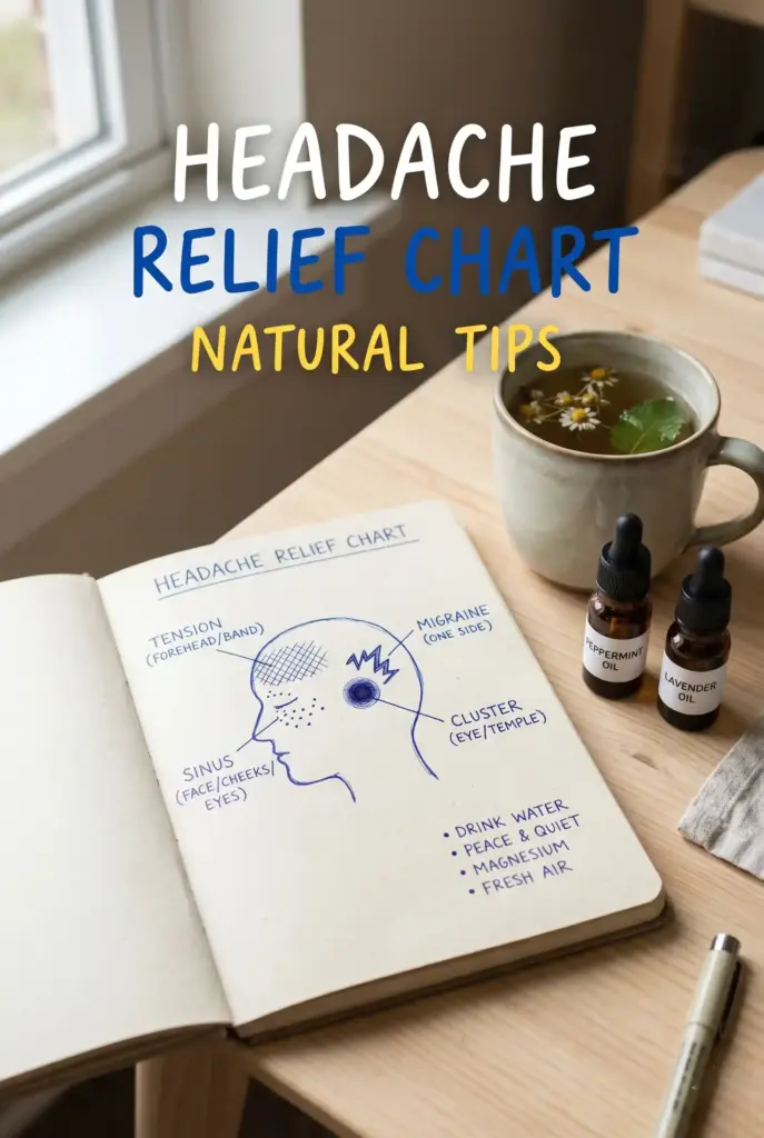 Headache Chart and Natural Relief Tips