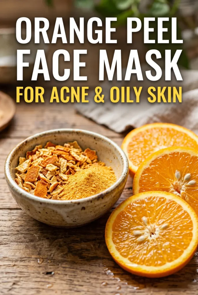 Orange Peel Face Mask for Acne and Oily Skin